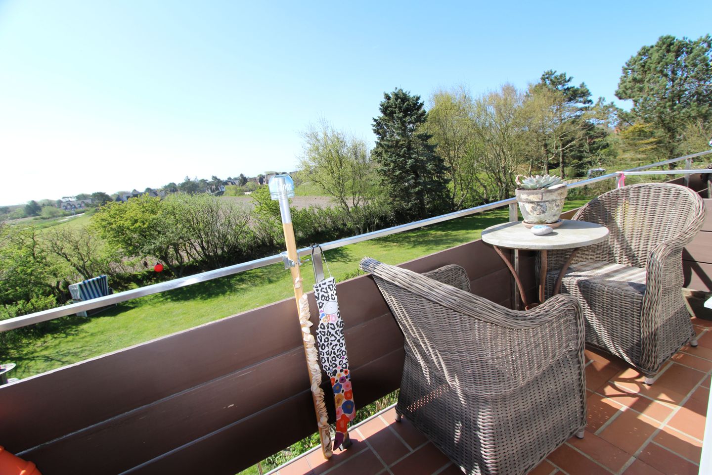  Moin Fritz- Osetal 10, App.4 Wenningstedt - Balkon