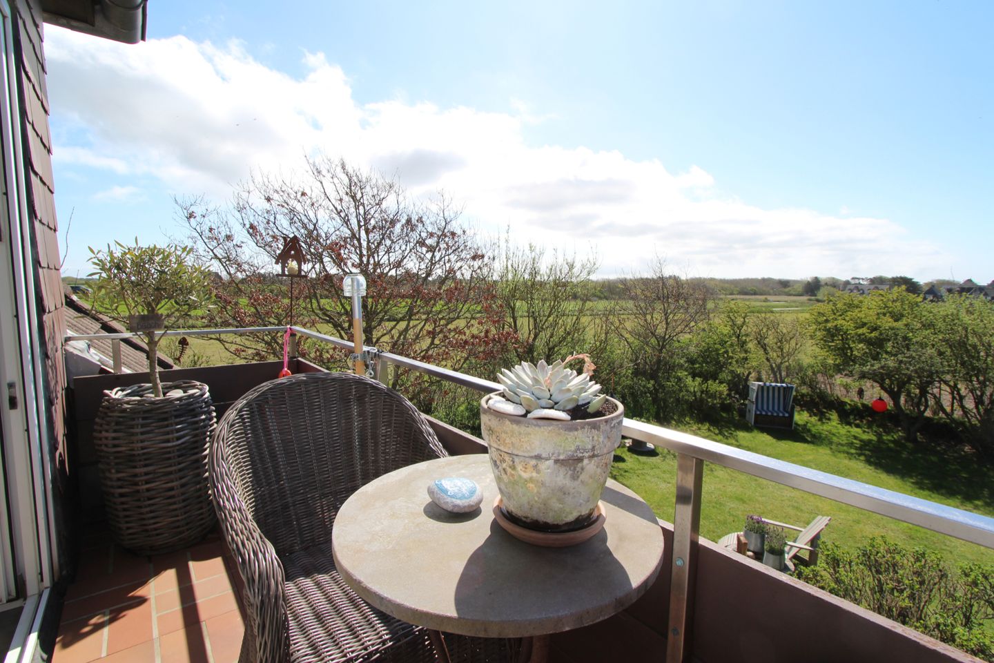  Moin Fritz- Osetal 10, App.4 Wenningstedt - Balkon
