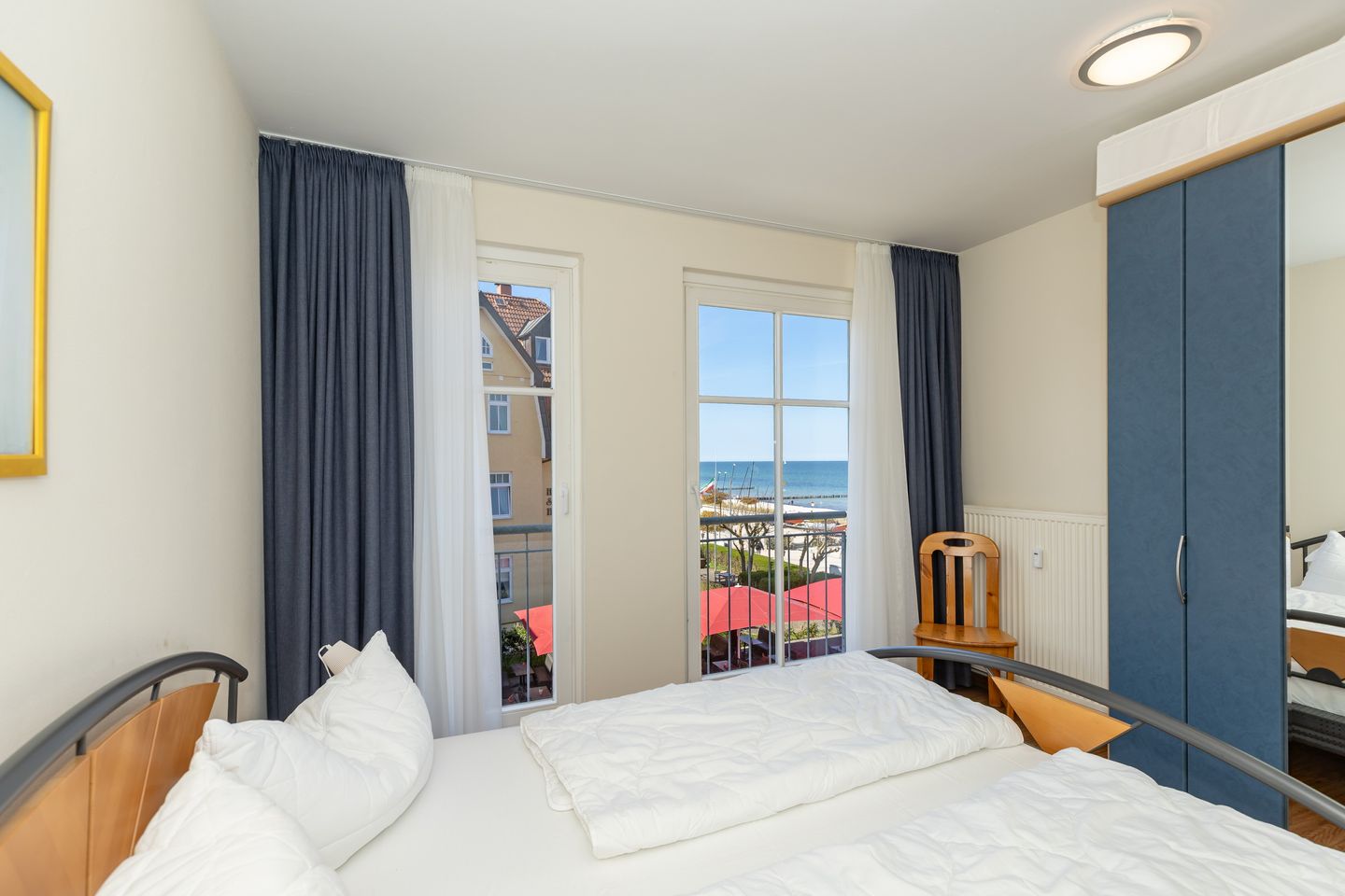 Meeresblick Meeresblick 223 Kühlungsborn - Schlafzimmer mit Doppelbett