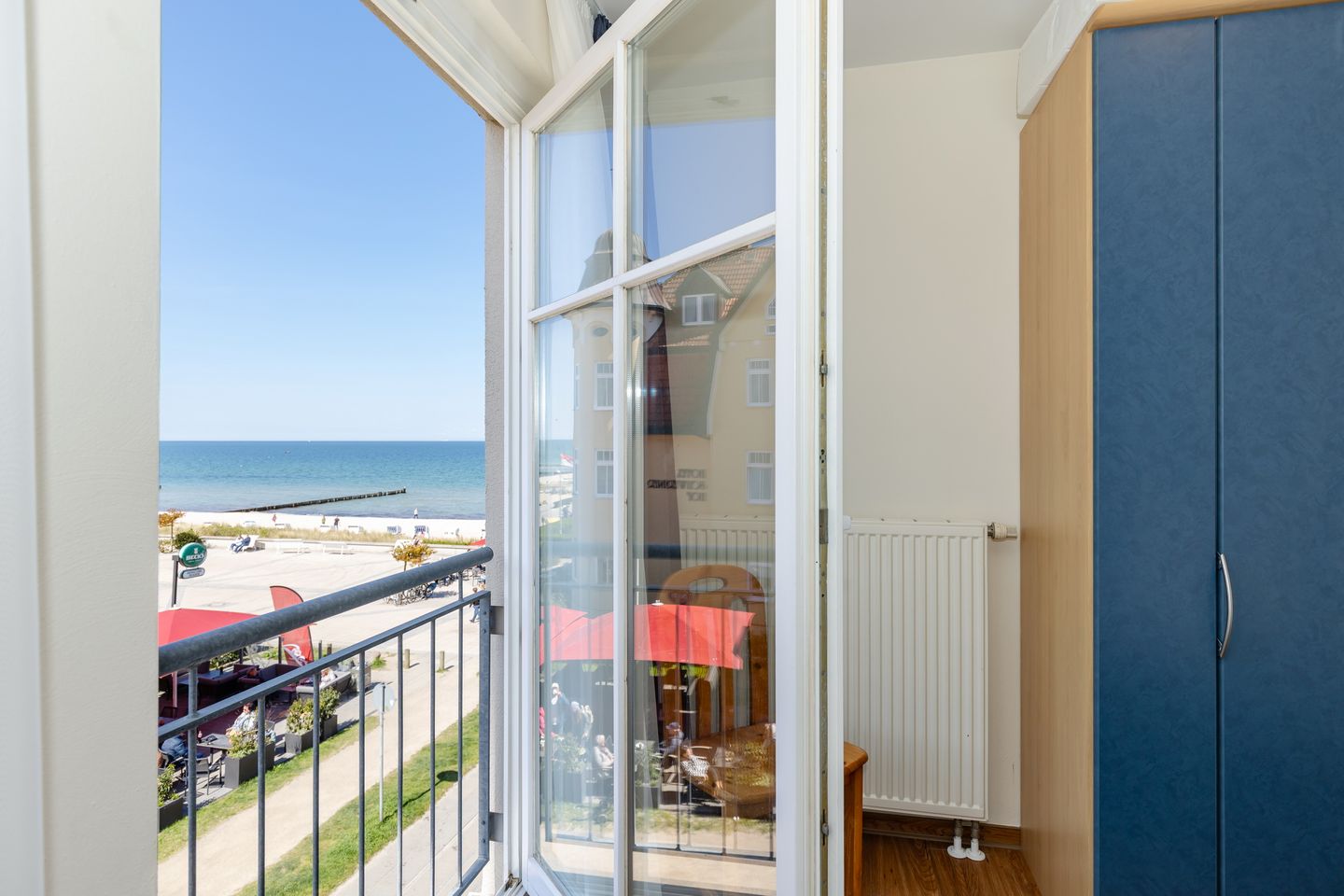 Meeresblick Meeresblick 223 Kühlungsborn - Schlafzimmer mit Ausblick