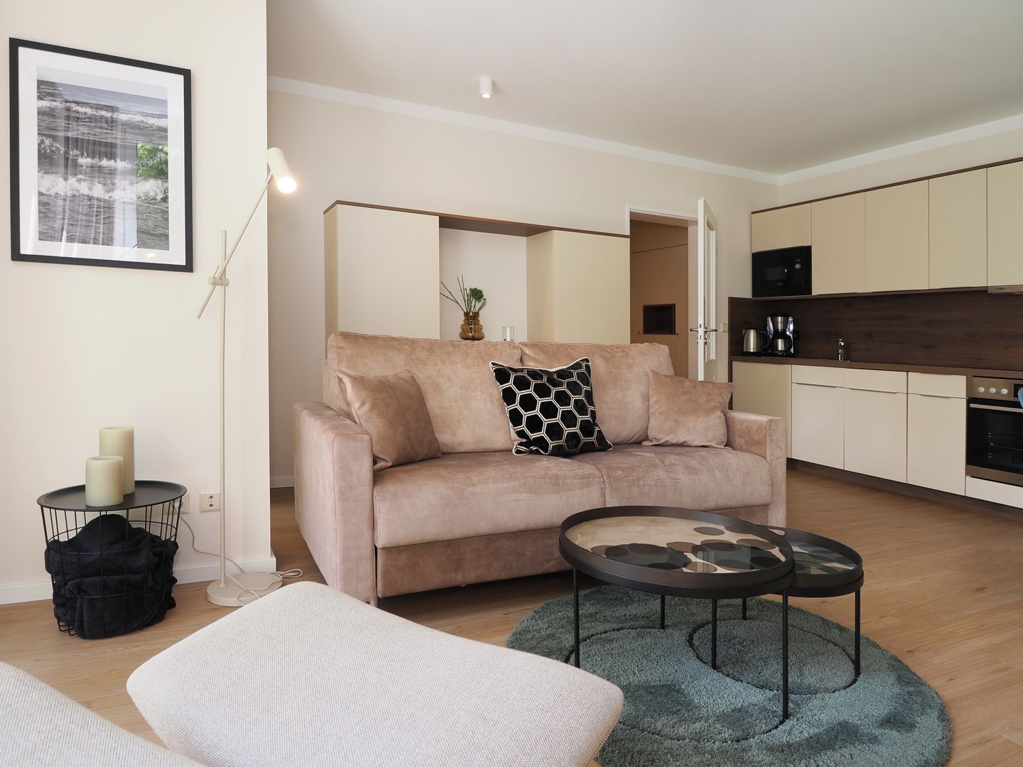 Strand-Park Strand-Park 124 Usedom - Ess-Wohnbereich mit Couch