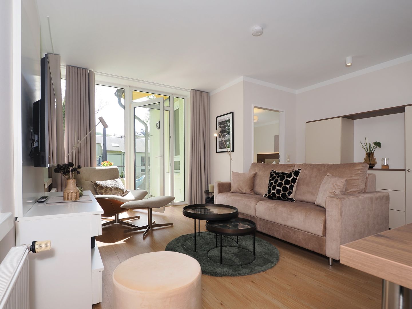 Strand-Park Strand-Park 124 Usedom - Wohn-Essbereich mit Couch