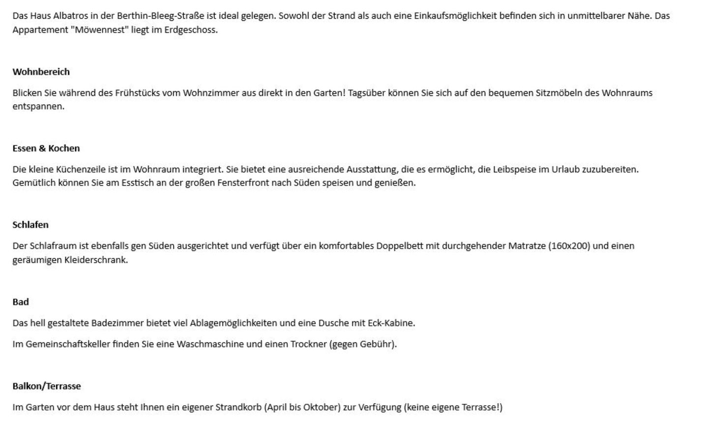  Möwennest - Berthin-Bleeg-Str. 18, App. 2 Wenningstedt - Wohnzimmer