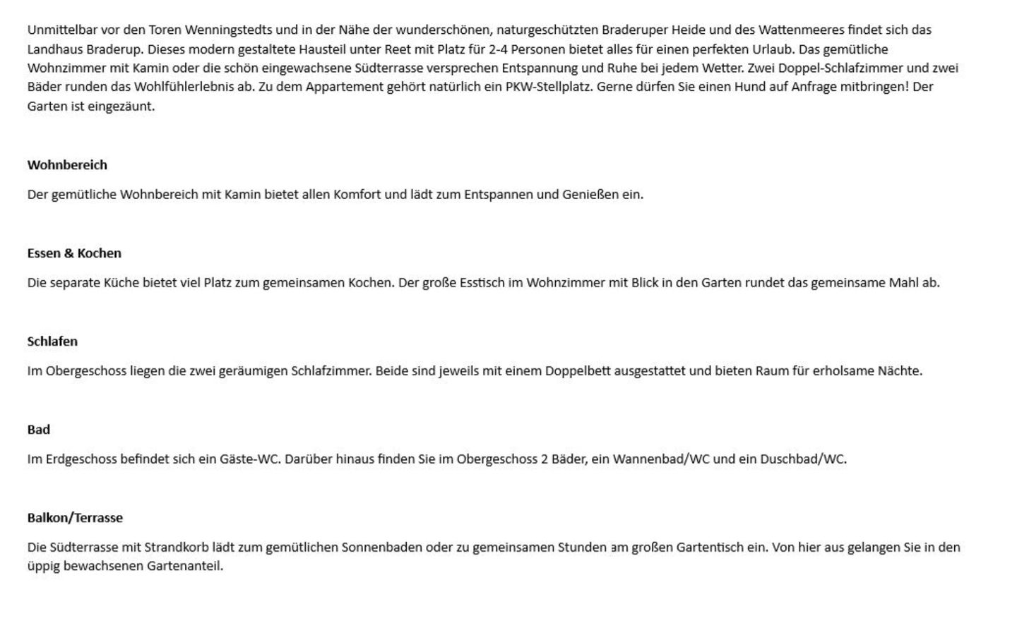 Landhaus Braderup - Braderuper Str. 14 Wenningstedt - Wohnzimmer