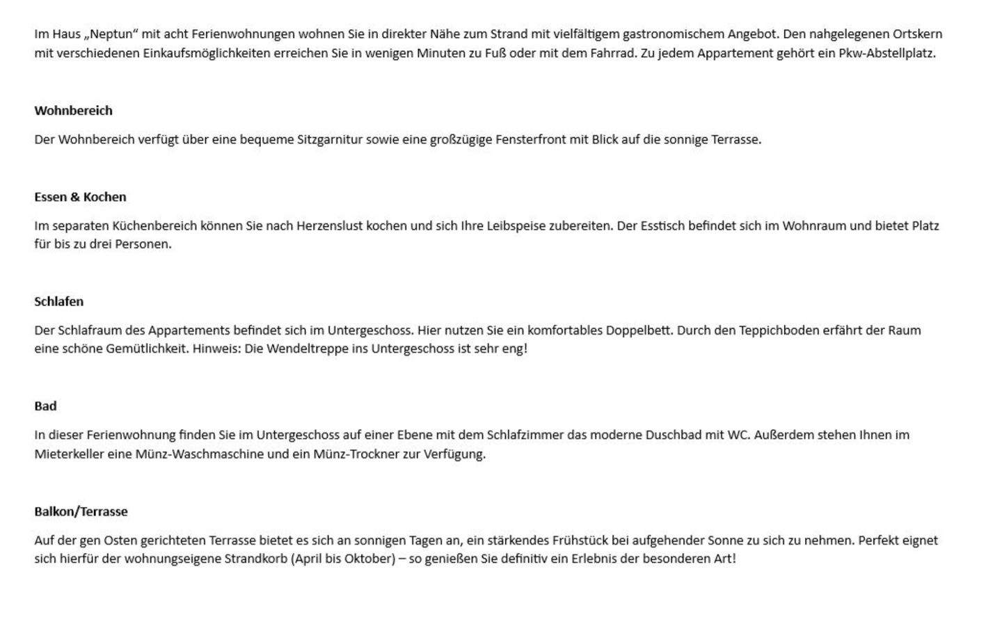 Neptun - Dünenstr. 2, App. 1 Wenningstedt - Wohnzimmer