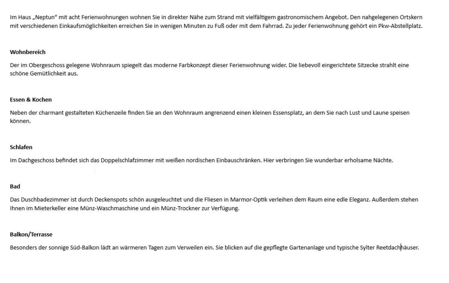 Neptun - Dünenstr. 2, App. 7 Wenningstedt - Wohnzimmer