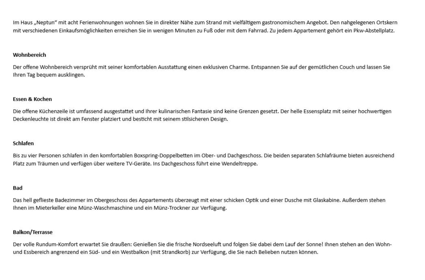  Neptun  - Dünenstr. 2, App. 8 Wenningstedt - Wohnzimmer