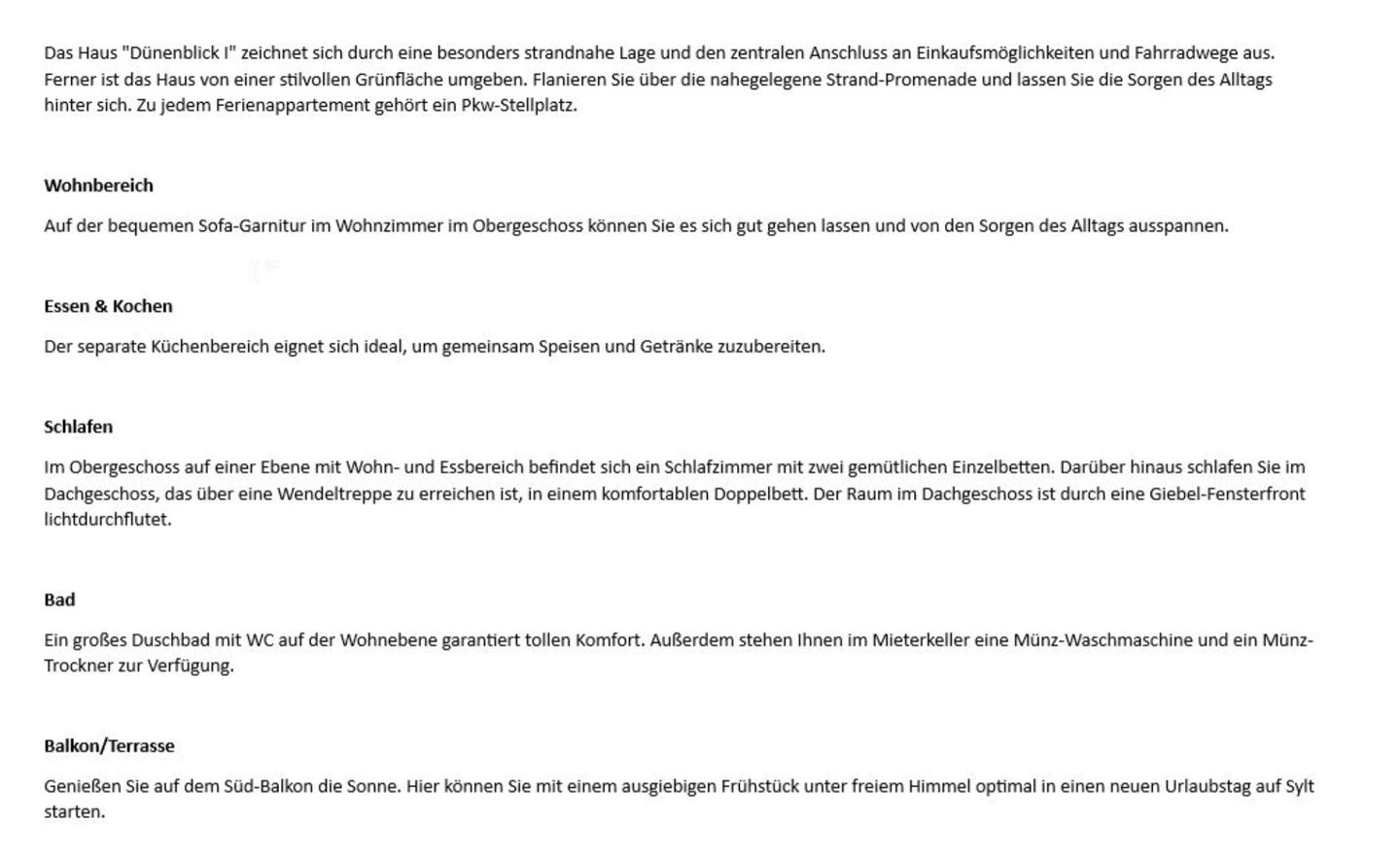  Dünenblick I  - Dünenstr. 5, App. 2 Wenningstedt - Wohnzimmer