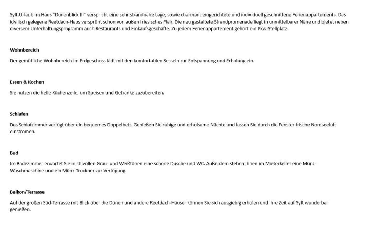 Dünenblick III - Dünenstr. 7, App. 1 Wenningstedt - Wohnzimmer