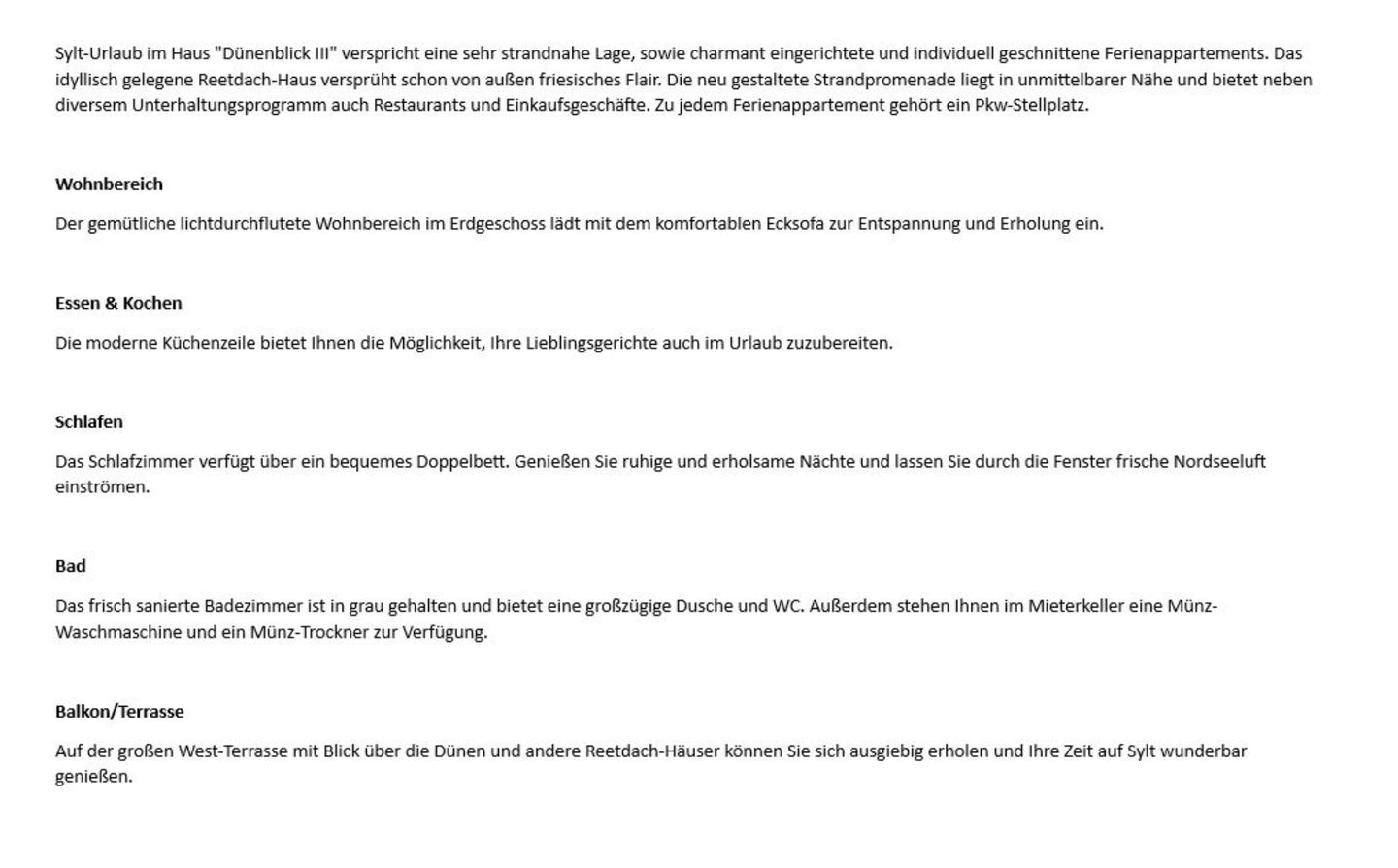 Dünenblick III - Dünenstr. 7, App. 2 Wenningstedt - Wohnzimmer