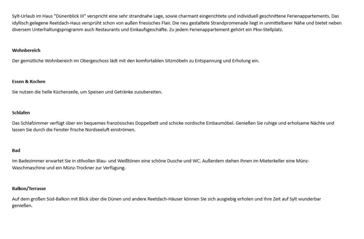 Dünenblick III - Dünenstr. 7, App. 5 Wenningstedt - Wohnzimmer