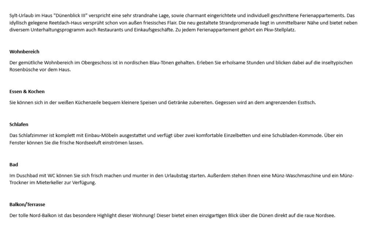 Dünenblick III  - Dünenstr. 7, App. 8 Wenningstedt - Wohnzimmer