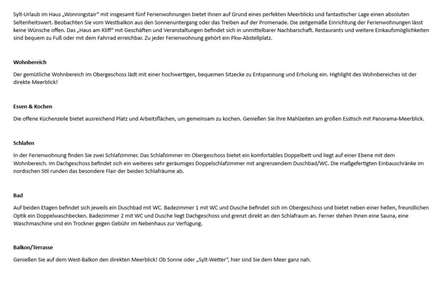  Wonningstair  - Dünenstr. 19, App. 2 Wenningstedt - Wohnzimmer