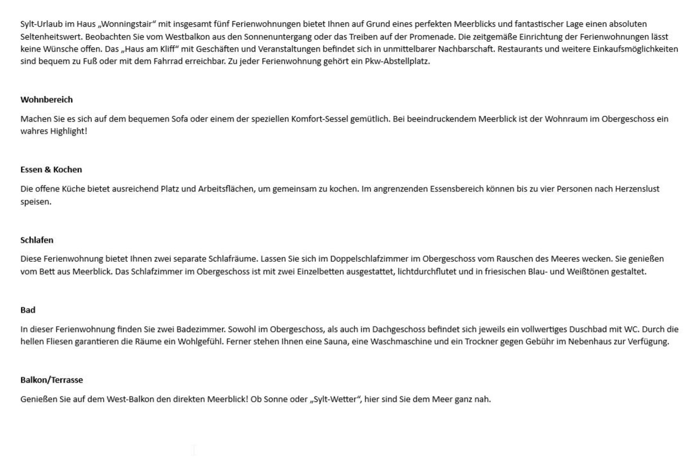 Wonningstair  - Dünenstr. 19, App. 4 Wenningstedt - Wohnzimmer