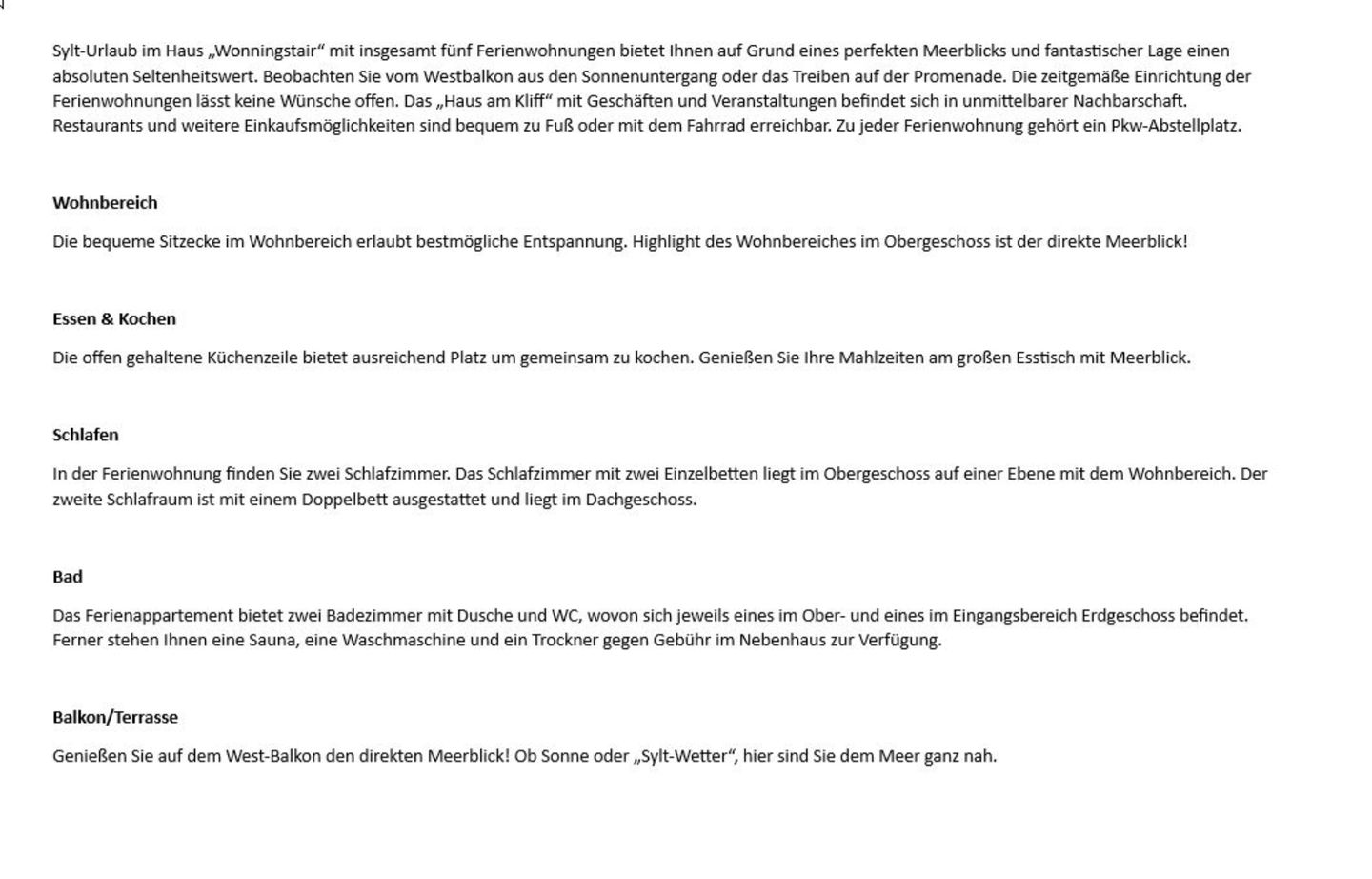 Wonningstair  - Dünenstr. 19, App. 6 Wenningstedt - Wohnzimmer