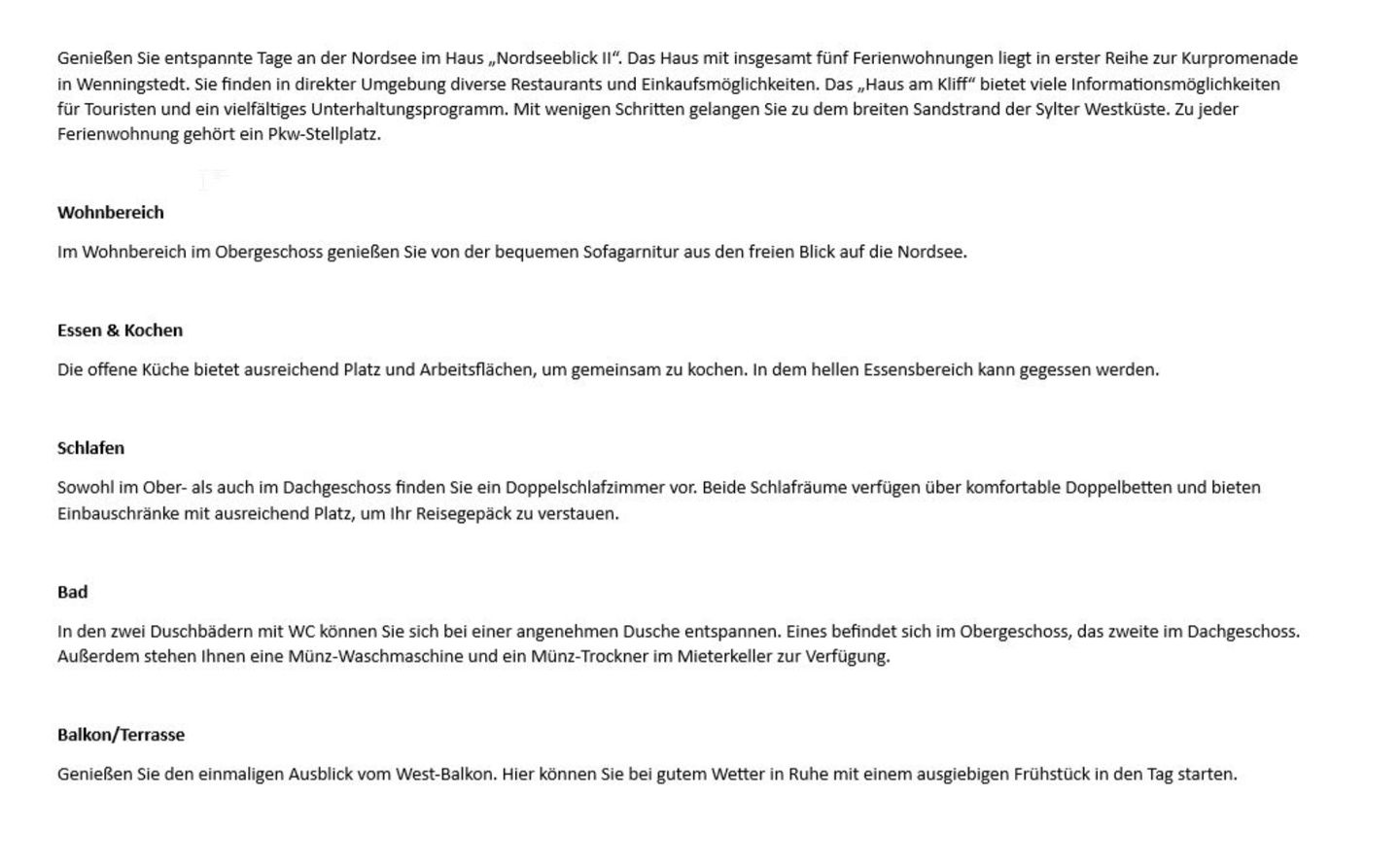 Nordseeblick II  - Dünenstr. 21, App. 5 Wenningstedt - Wohnzimmer