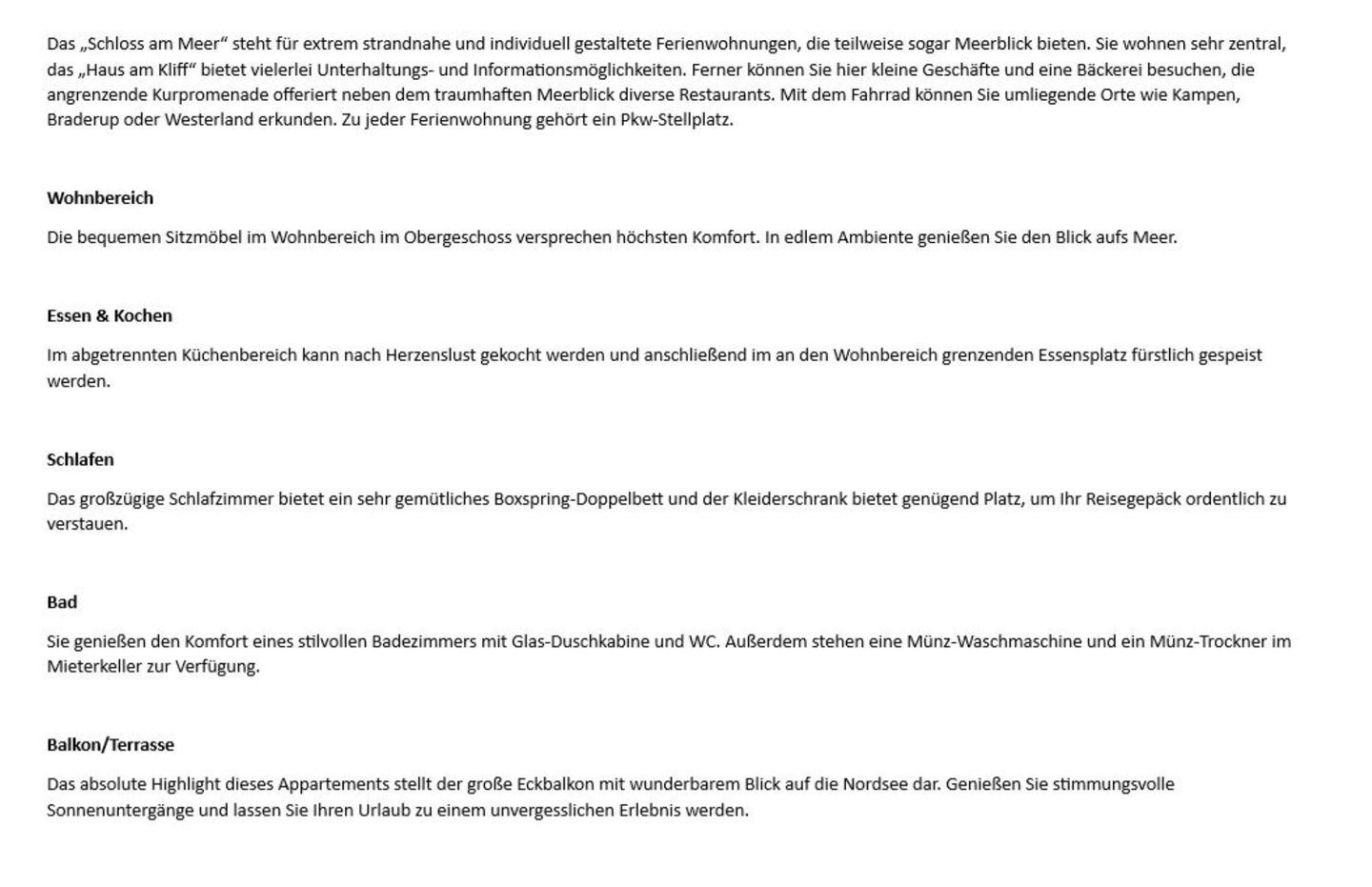  Schloss am Meer  - Dünenstr. 25, App. 8 Wenningstedt - Wohnzimmer