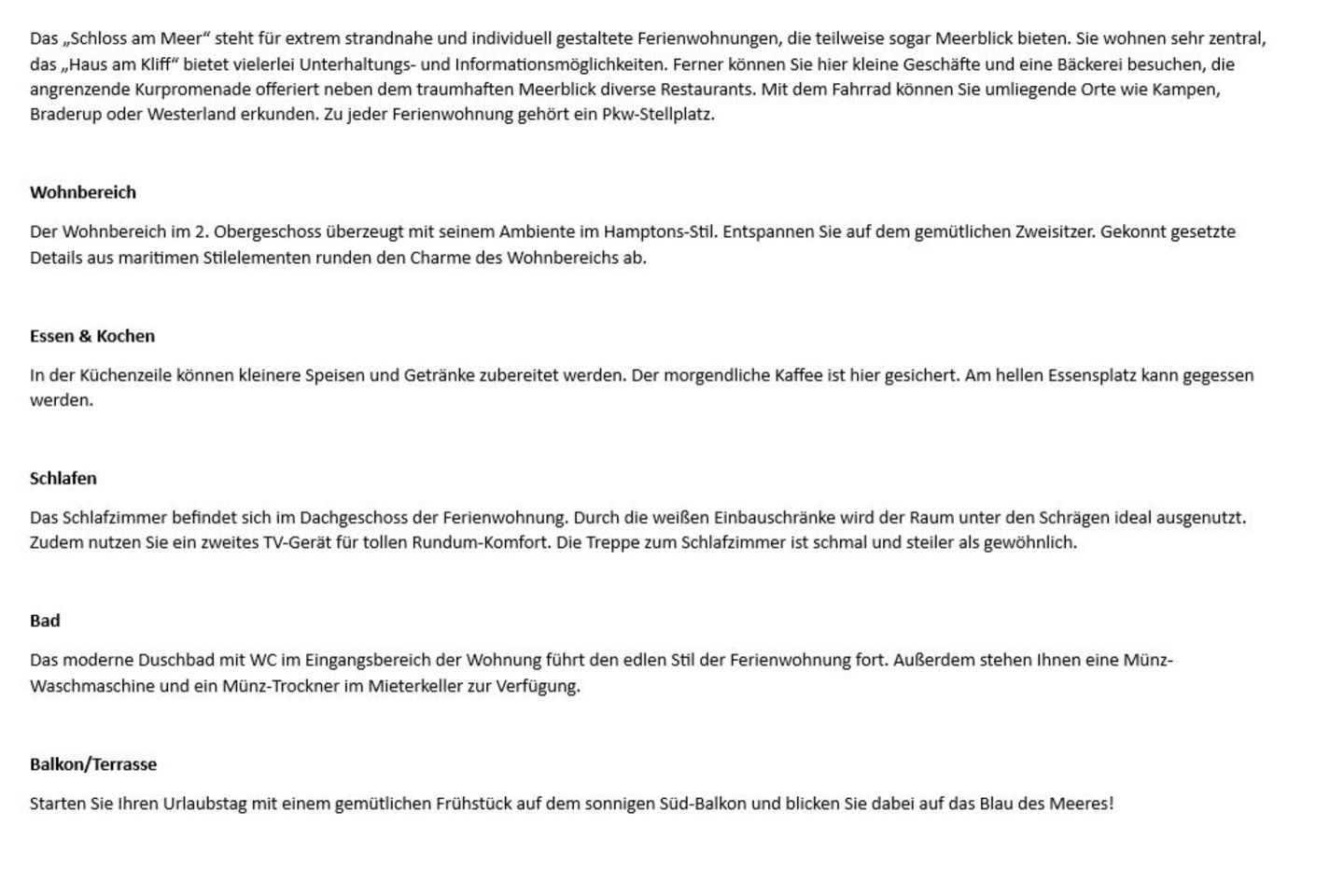 Schloss am Meer - Dünenstr. 25, App. 13 Wenningstedt - Wohnzimmer