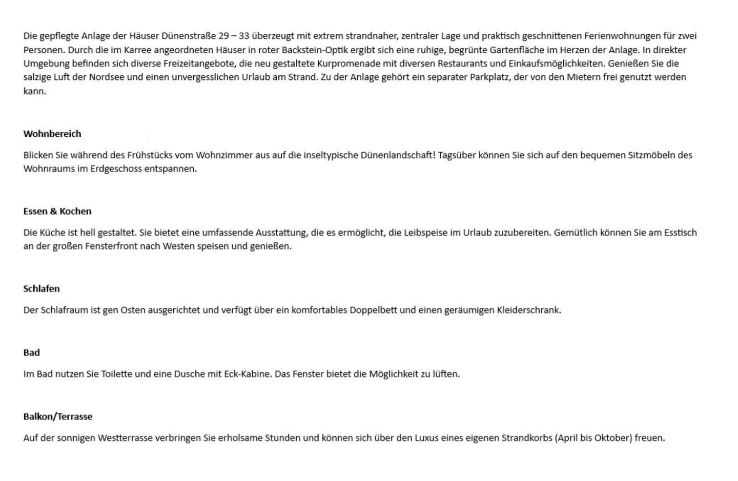 Dünenstraße 29A, EG links Wenningstedt - Wohnzimmer