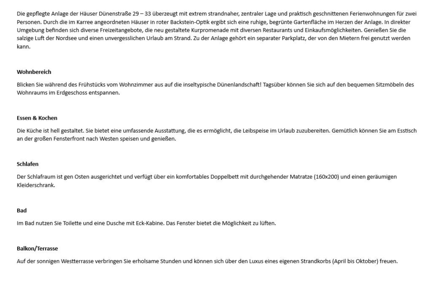 Dünenstraße 29A, EG rechts Wenningstedt - Wohnzimmer