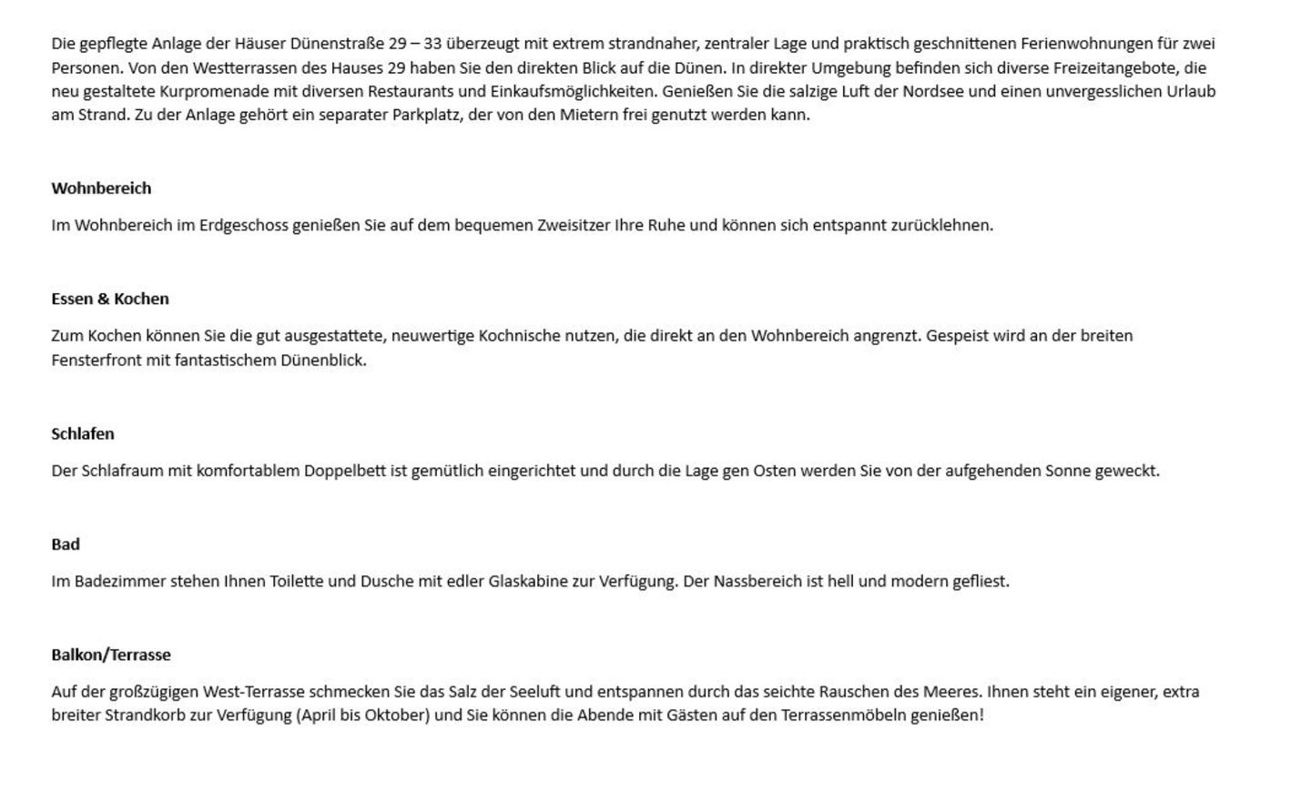 Dünenstraße 29B, EG links Wenningstedt - Wohnzimmer