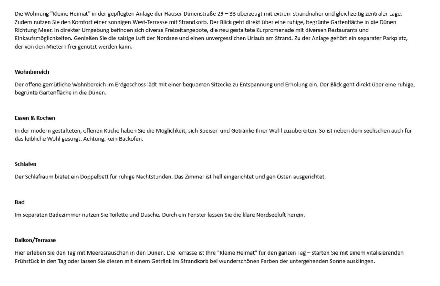  "Kleine Heimat" - Dünenstr. 31 B, EG rechts Wenningstedt - Wohnzimmer