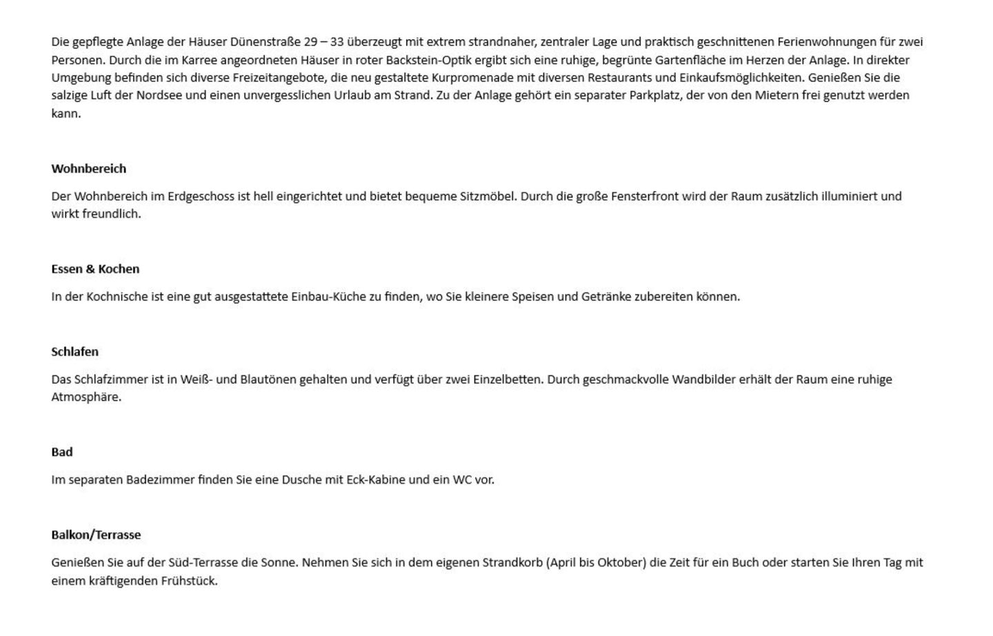 Dünenstraße 33B, EG links Wenningstedt - Wohnzimmer