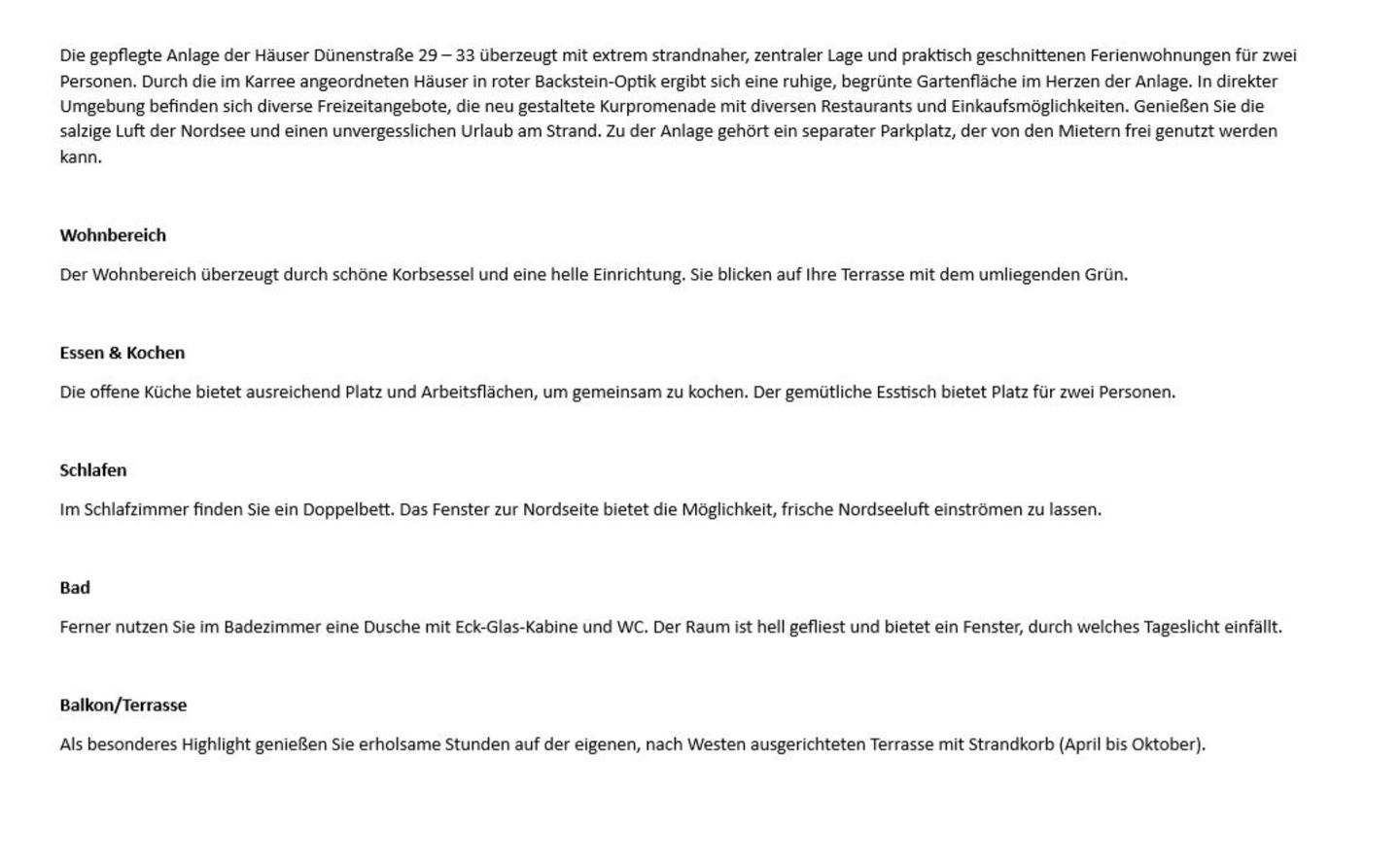  Dünenstraße 33B, EG rechts Wenningstedt - Wohnzimmer