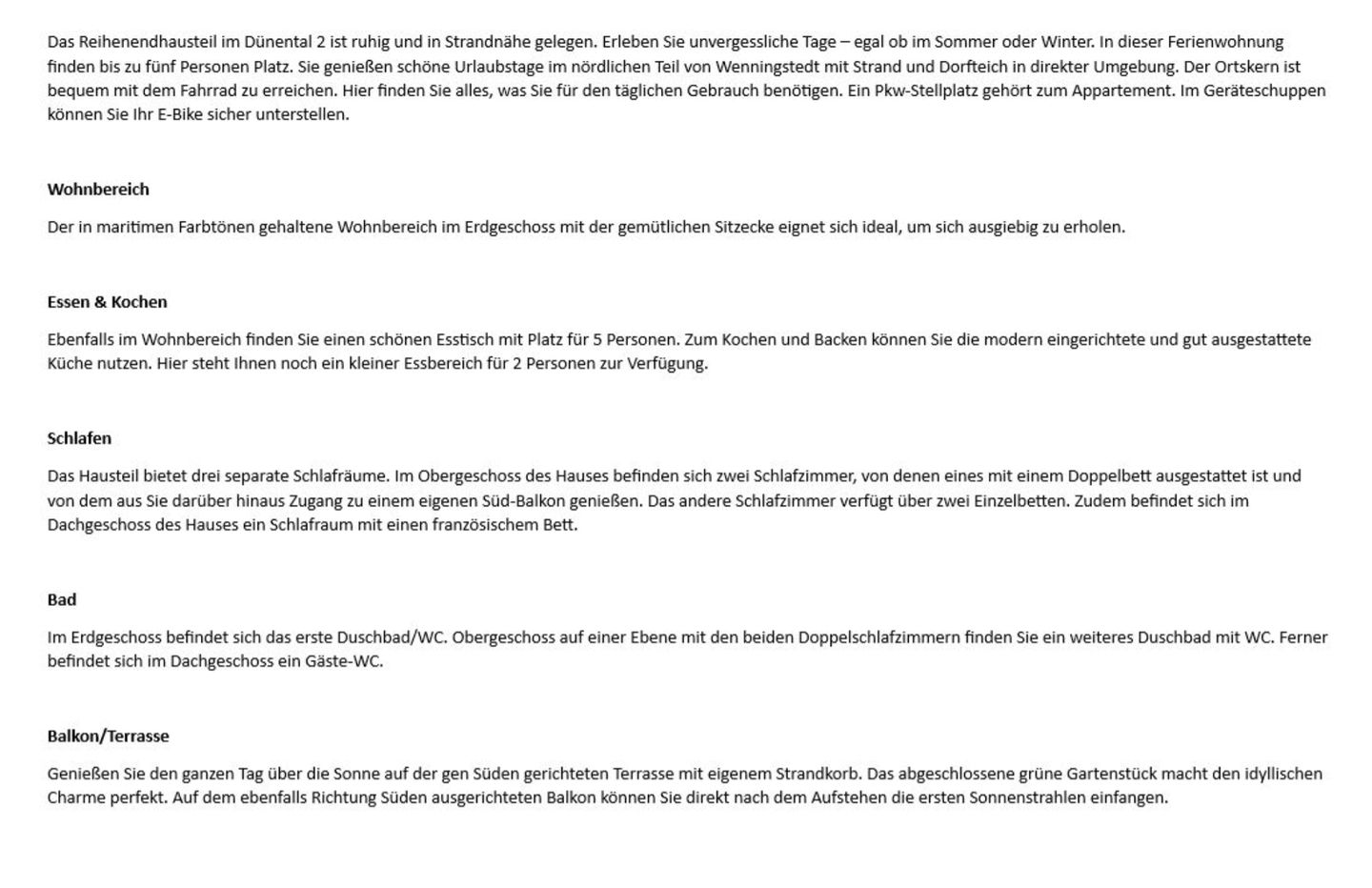 Haus Düneneck Wenningstedt - Wohnzimmer