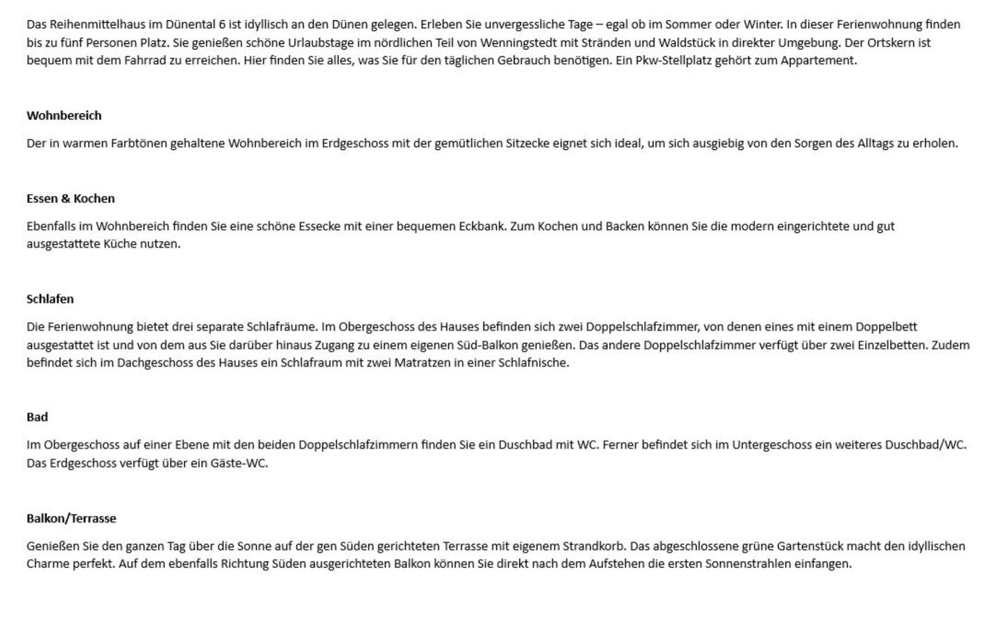 Dünental 6b Wenningstedt - Wohnzimmer