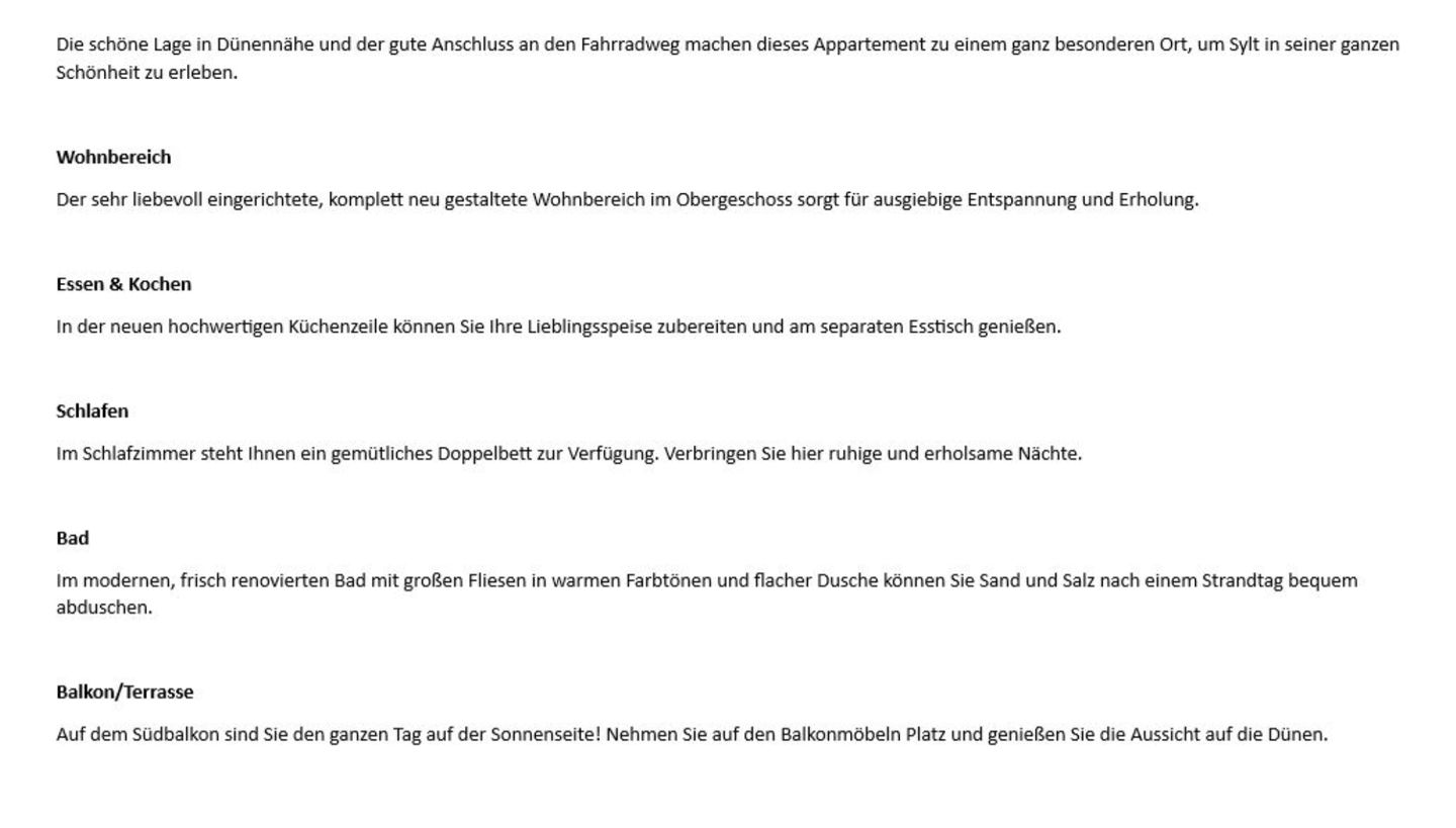 Anja - Dünental 7 b Wenningstedt - Wohnzimmer