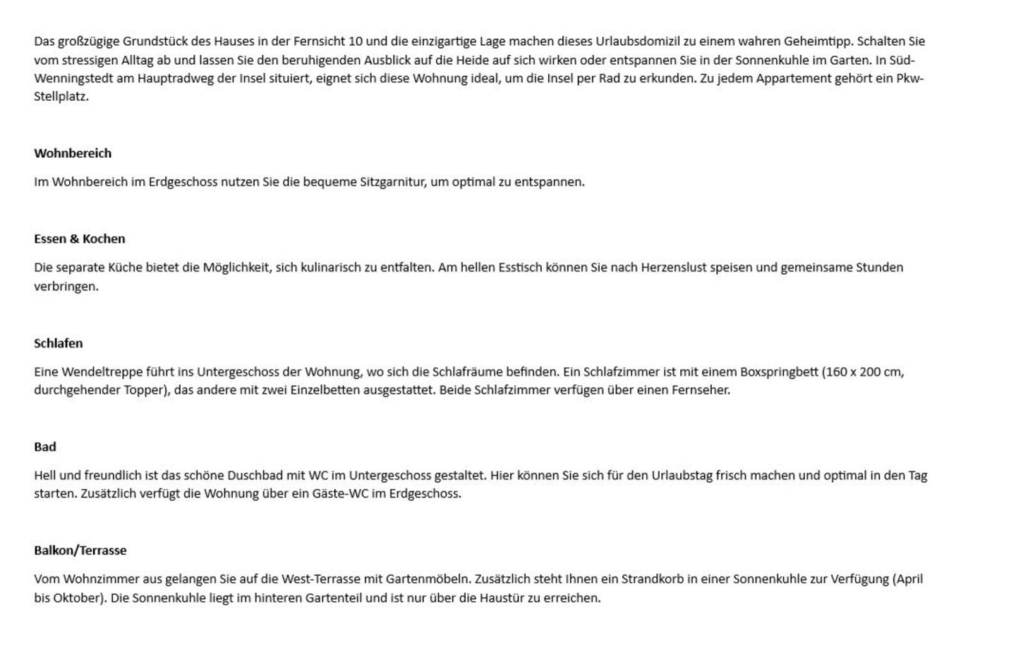 Seewievke - Fernsicht 10b, App. 3 Wenningstedt - Wohnzimmer