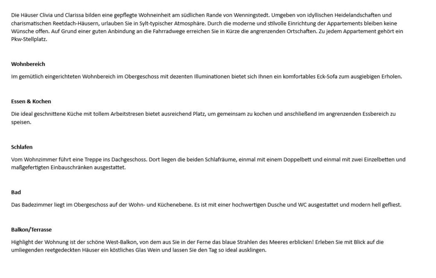 Clarissa - Fernsicht 4d, App. 15 Wenningstedt - Wohnzimmer