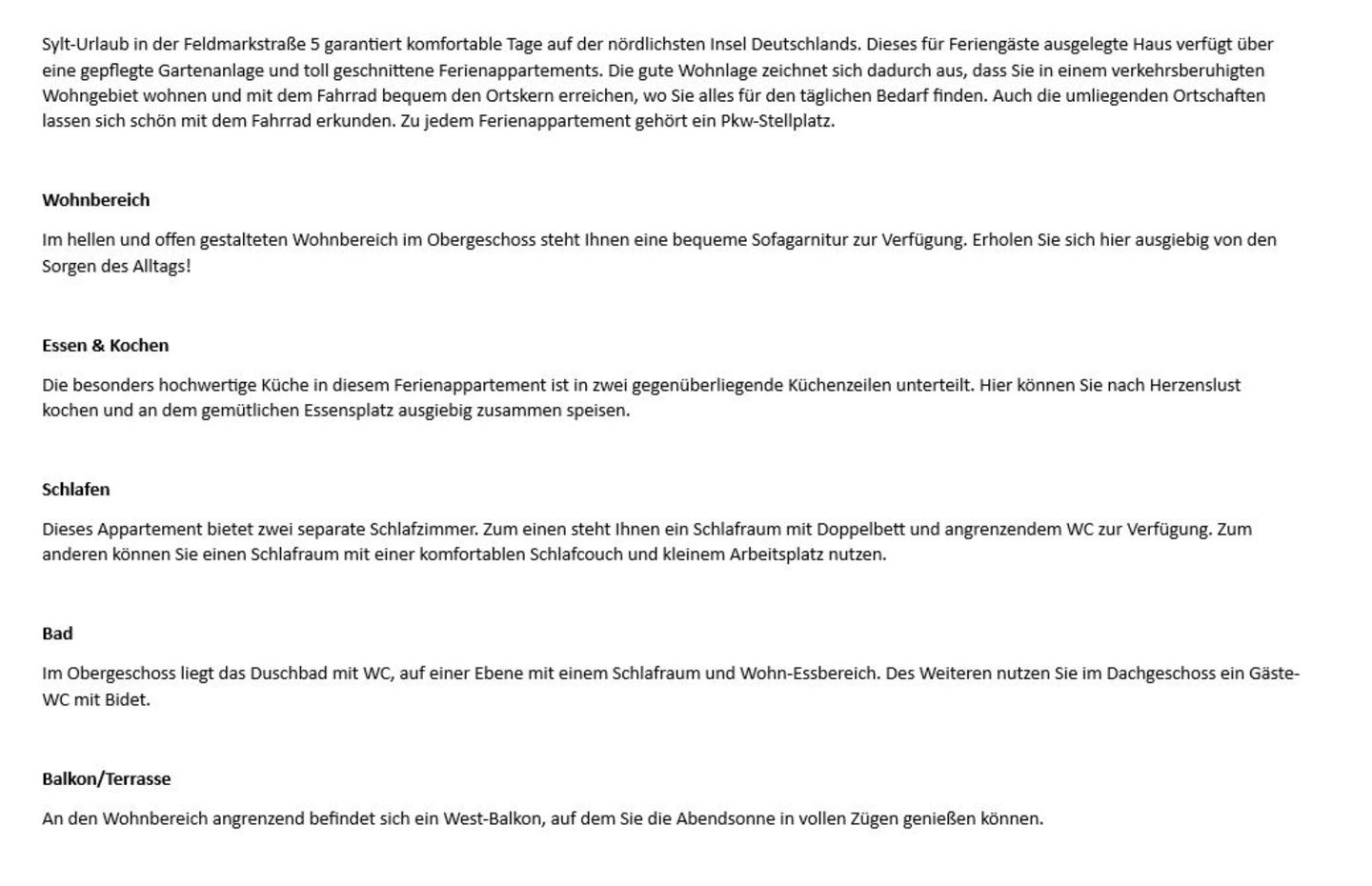  Feldmarkstraße 5, App. 10 Wenningstedt - Wohnzimmer