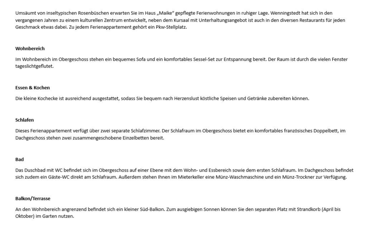 Maike  - Feldmarkstr. 16, App. 4 Wenningstedt - Wohnzimmer