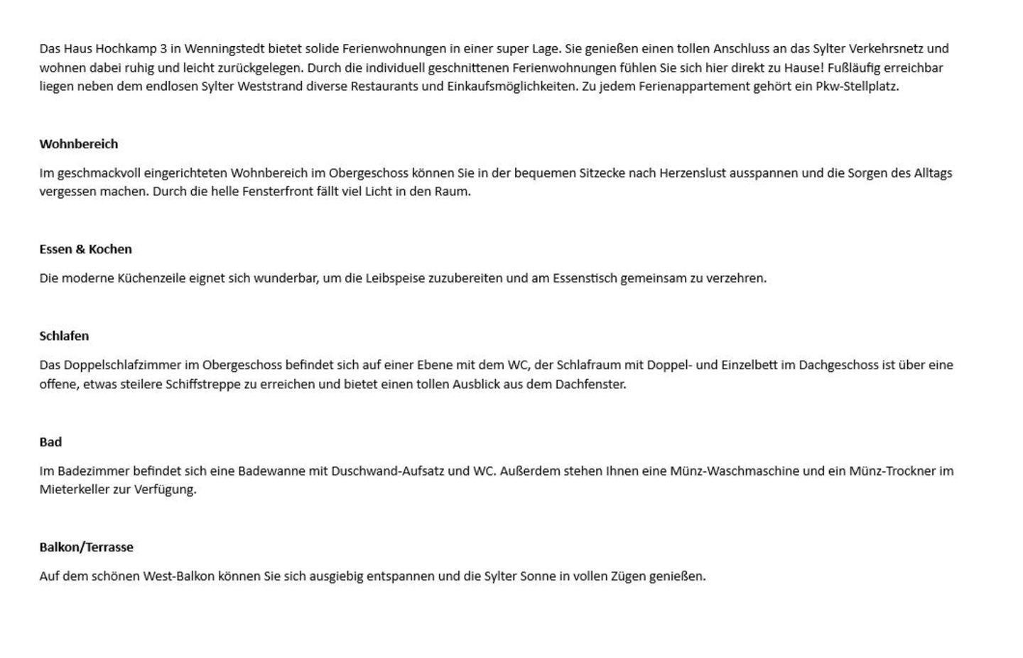  Hochkamp 3B, App. 8 Wenningstedt - Wohnzimmer