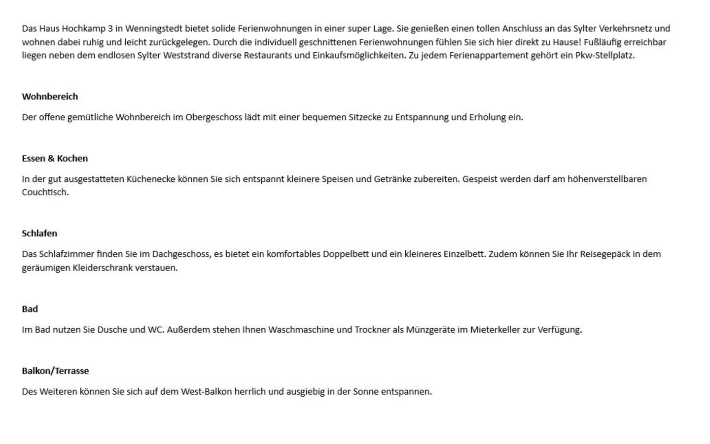 Hochkamp 3B, App. 9 Wenningstedt - Wohnzimmer