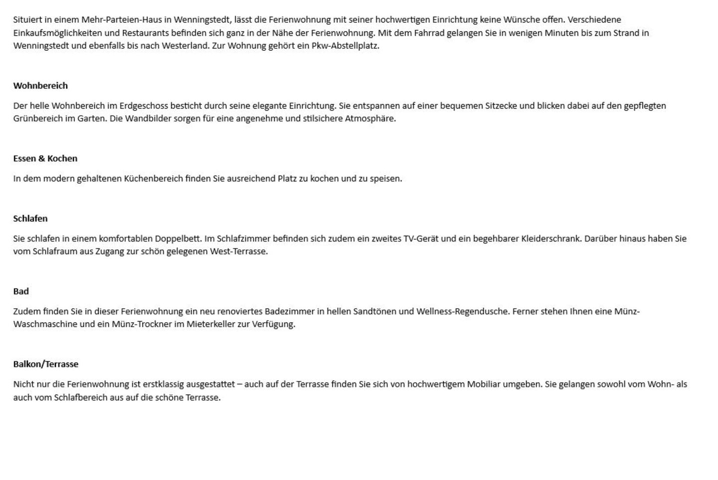 Hochkamp 5, App. 4 Wenningstedt - Wohnzimmer