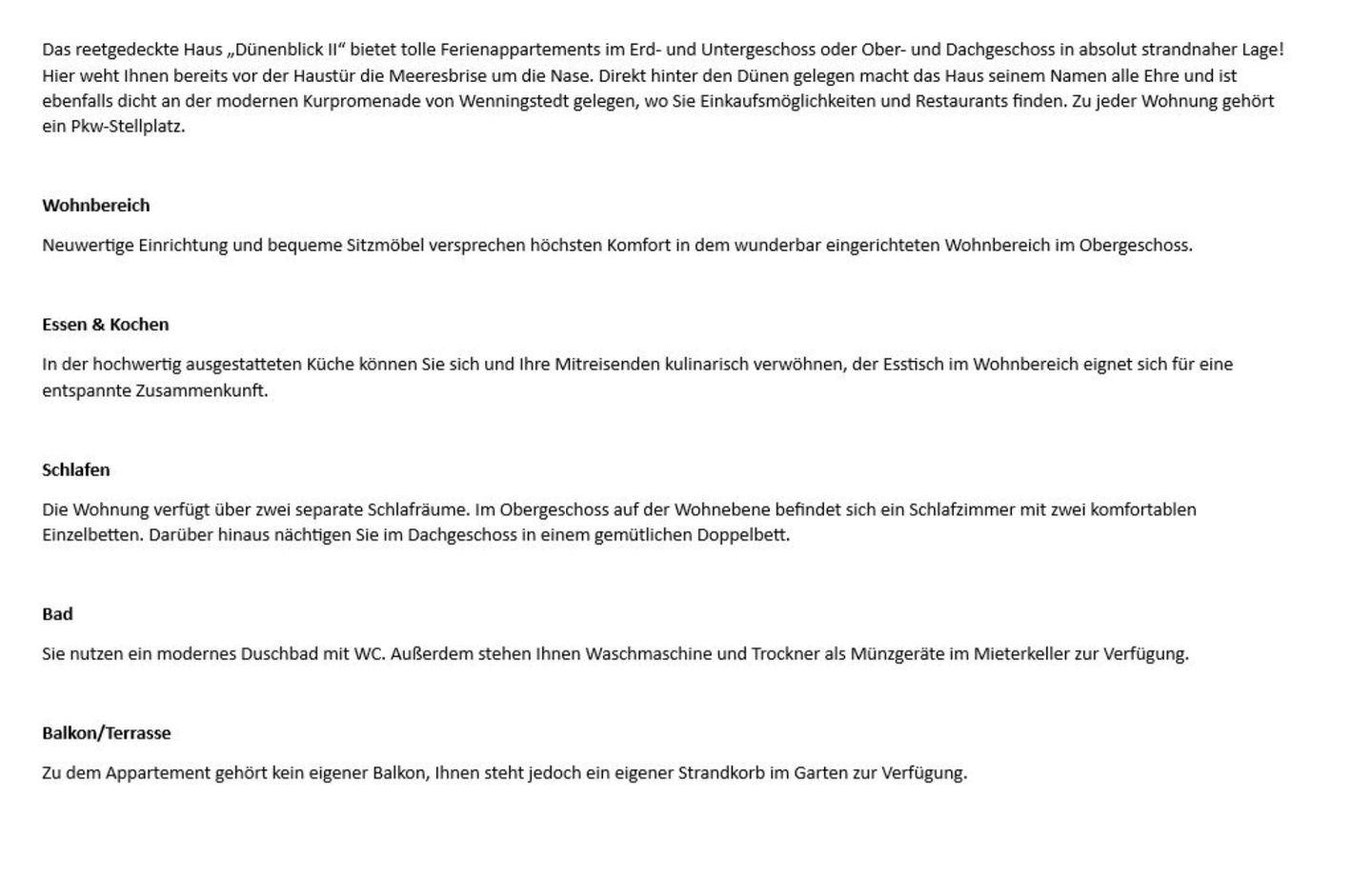  Dünenblick II - Hochkamp 14, App. 3 Wenningstedt - Wohnzimmer