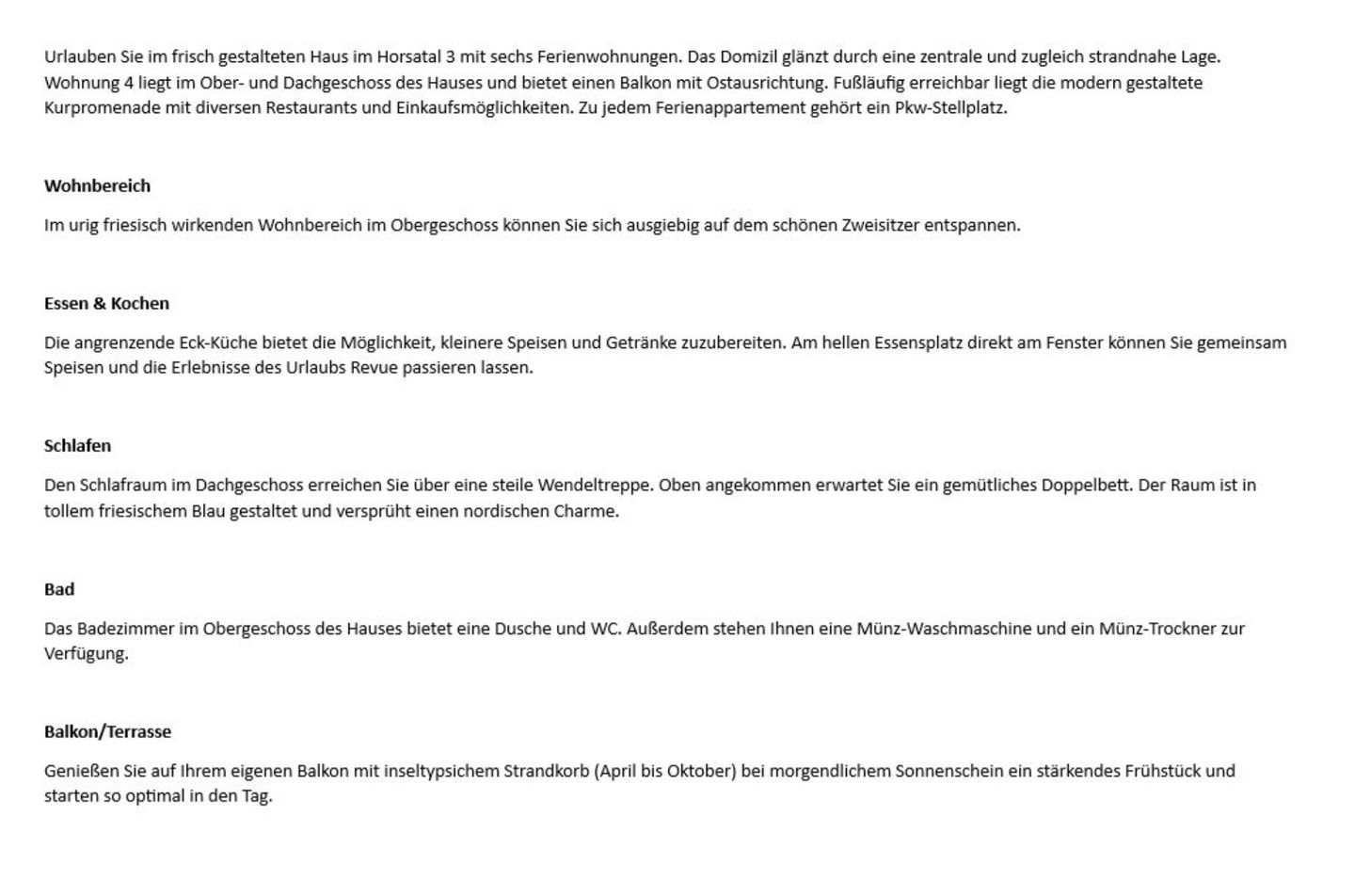 Horsatal 3A, App. 4 Wenningstedt - Wohnzimmer