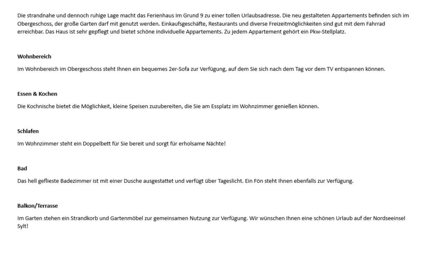  Im Grund 9 - App. 2 Wenningstedt - Wohnzimmer