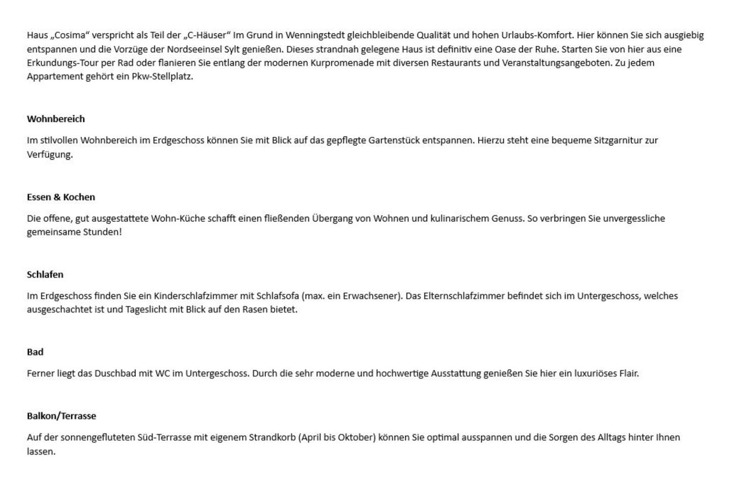 Cosima - Im Grund 29,  App. 79 Wenningstedt - Wohnzimmer