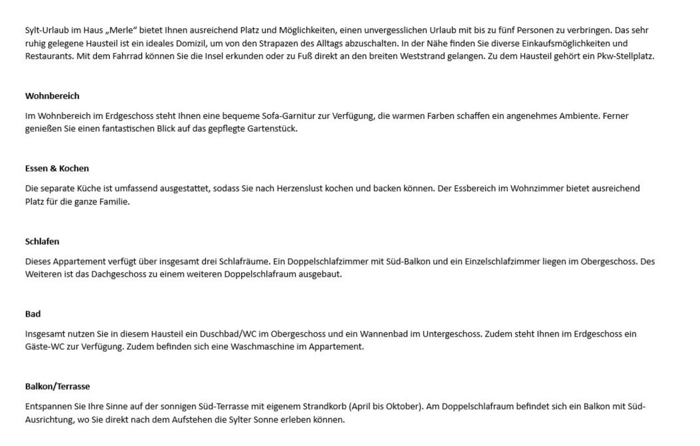 Merle - Im Grund 31 b Wenningstedt - Wohnzimmer