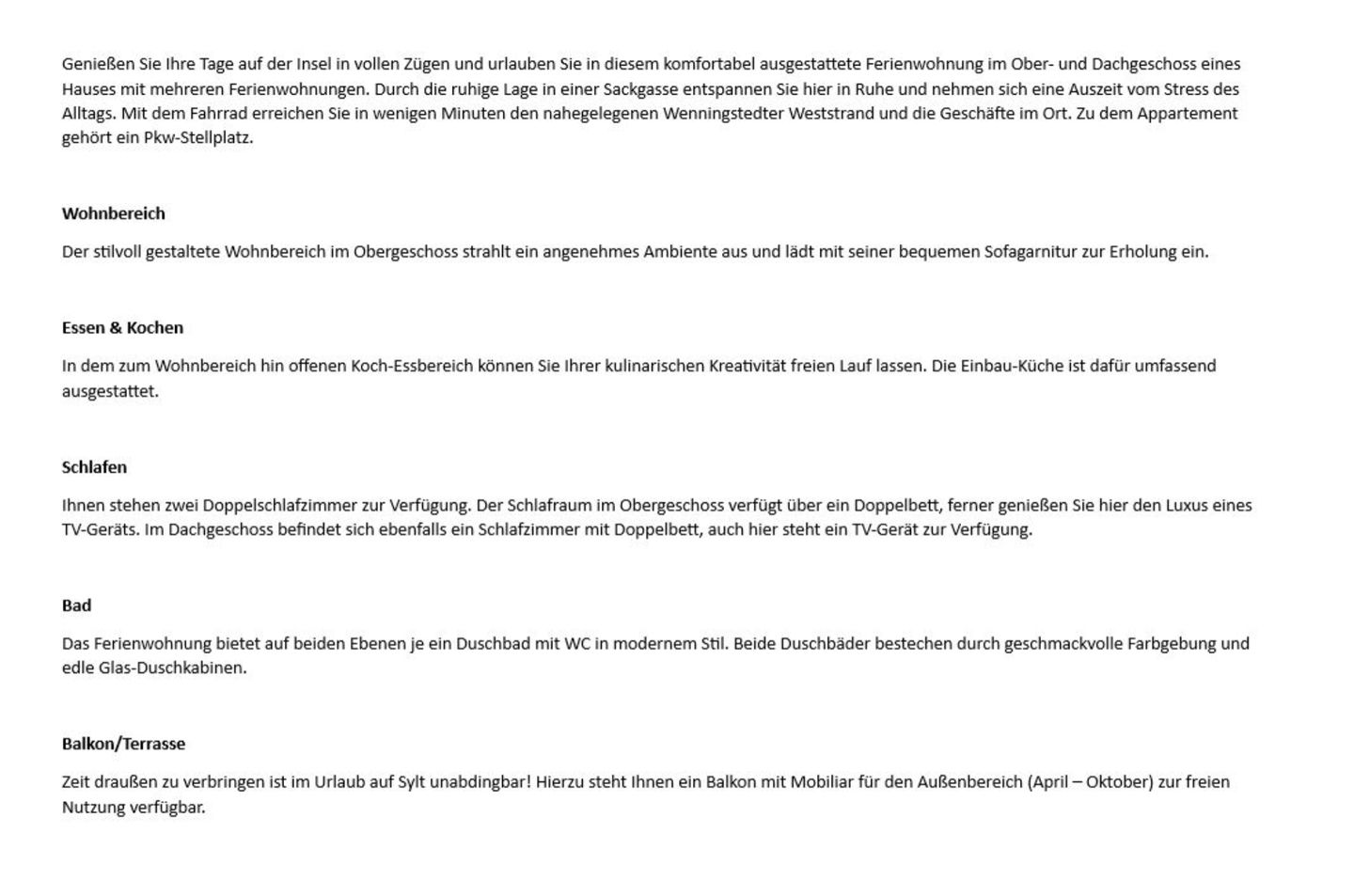  Im Tal 10C, App. 3 Wenningstedt - Wohnzimmer