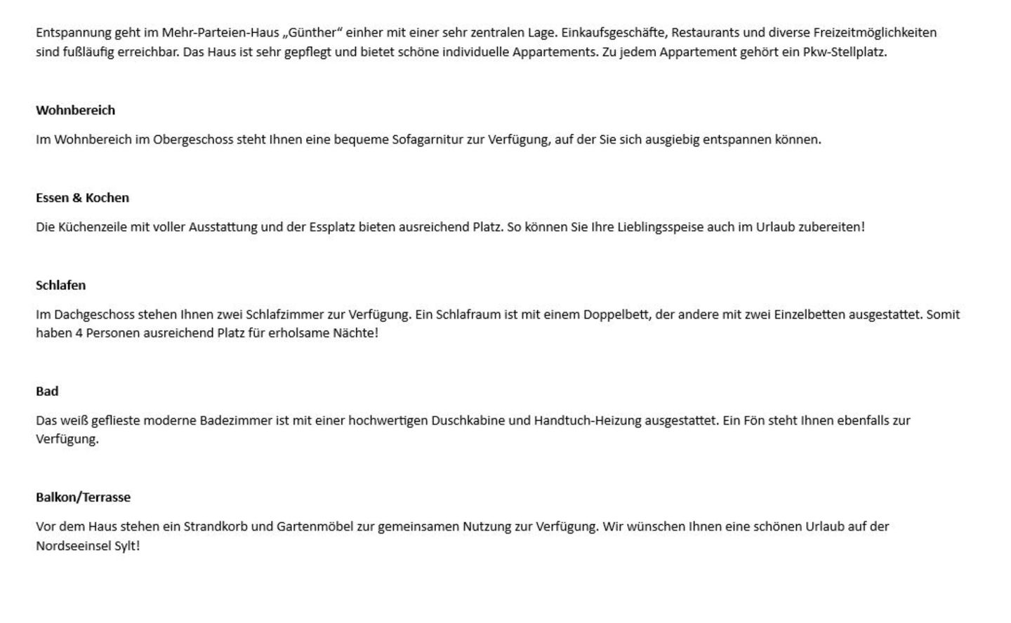 Haus Günther - Mittelweg 1, App. 2 Wenningstedt - Wohnzimmer