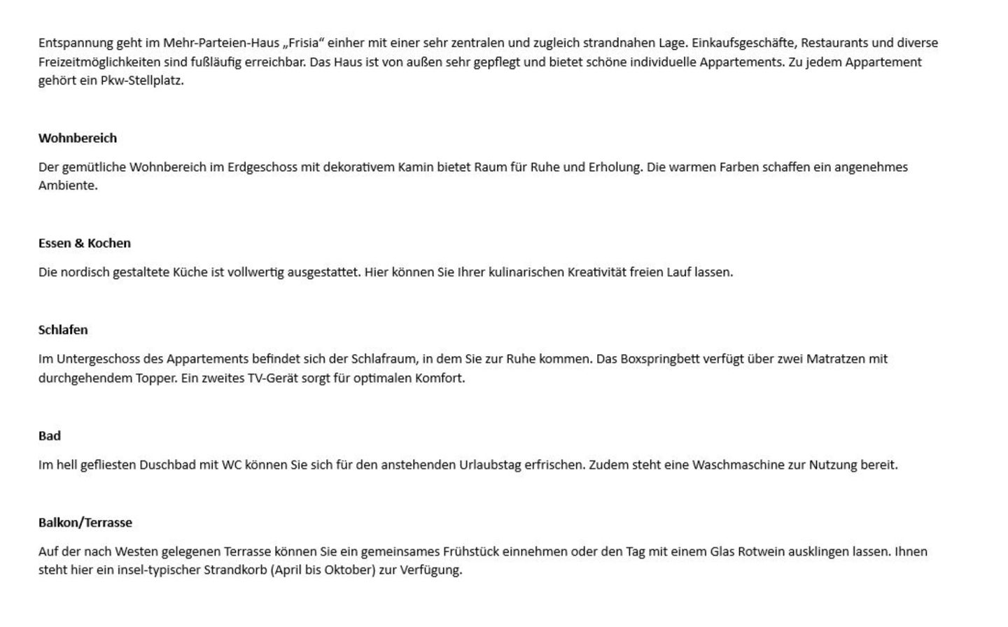  Frisia - Mittelweg 13, App. A Wenningstedt - Wohnzimmer