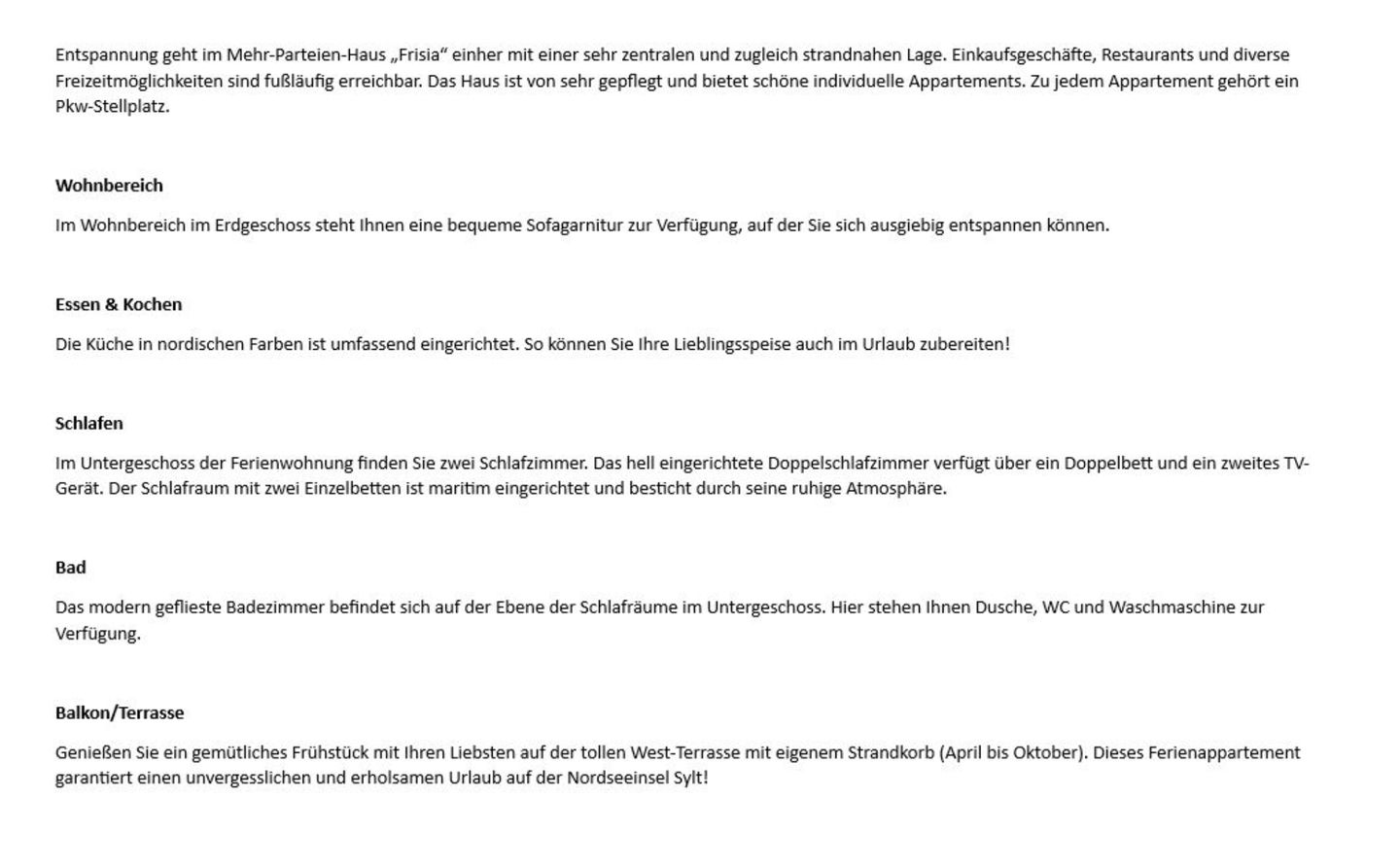 Frisia - Mittelweg 13, App. G Wenningstedt - Wohnzimmer