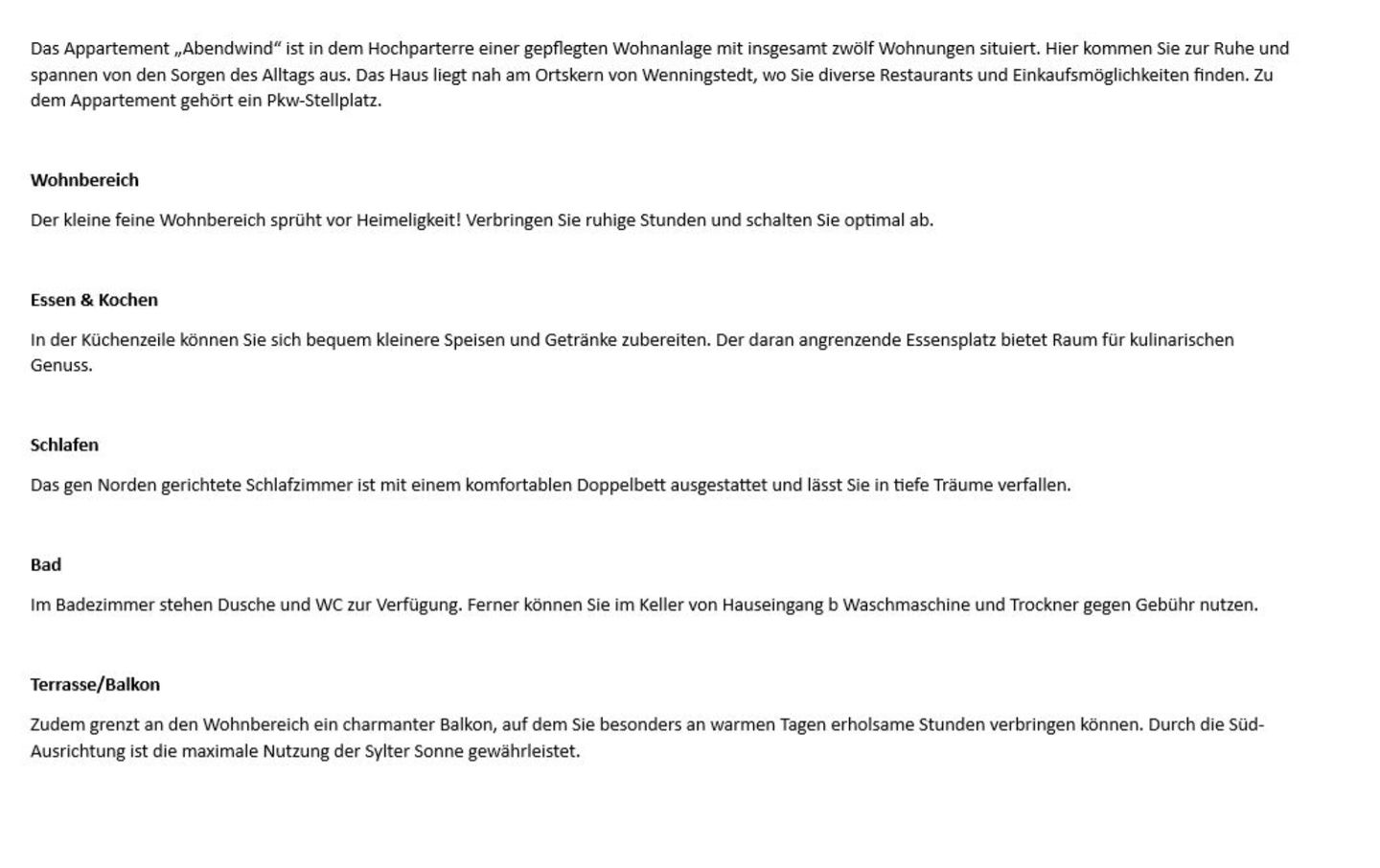 Abendwind - Ostmarkstr. 2, App. 2 Wenningstedt - Wohnzimmer