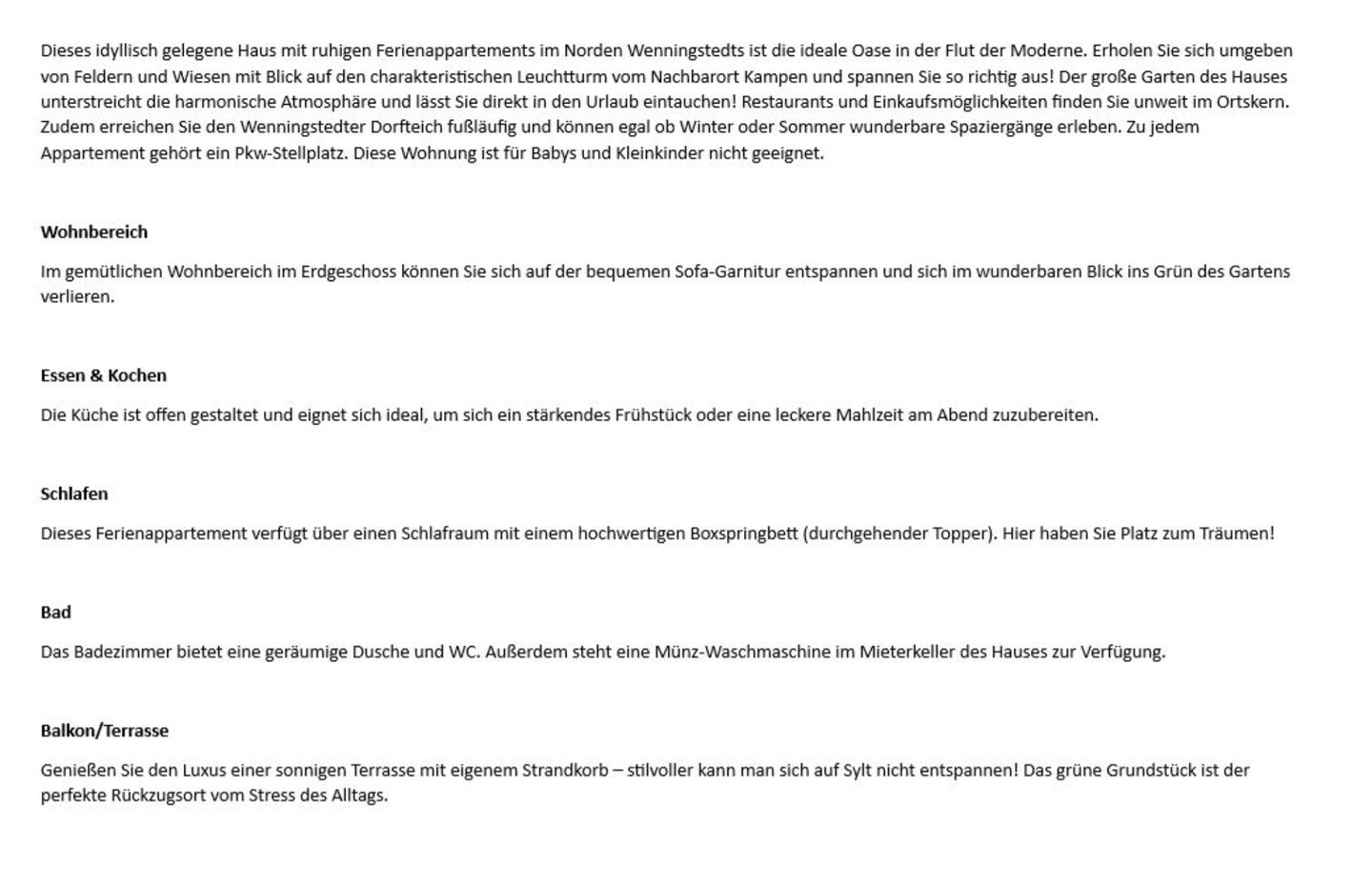 Moin August - Osetal 10, App. 1 Wenningstedt - Wohnzimmer