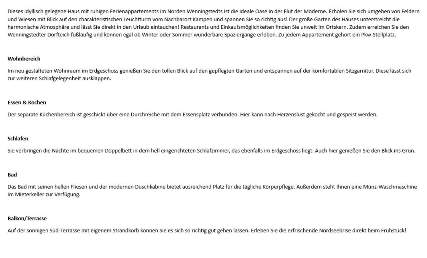 Denghoog- Osetal 10, App. 2 Wenningstedt - Wohnzimmer